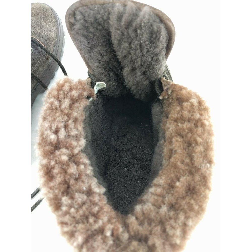 UGG Australia Brown Suede Sheep Skin Ankle Boots 6 - Picture 11 of 11